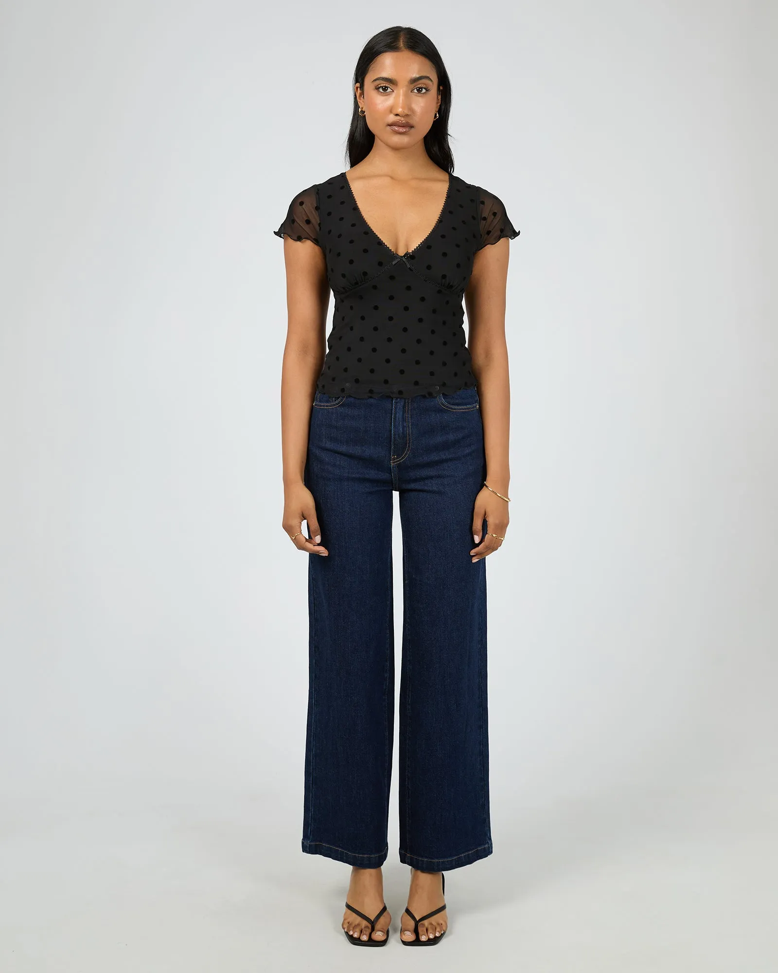 Poppy Short Sleeve Top Black sold by All About Eve product image thumbnail 2