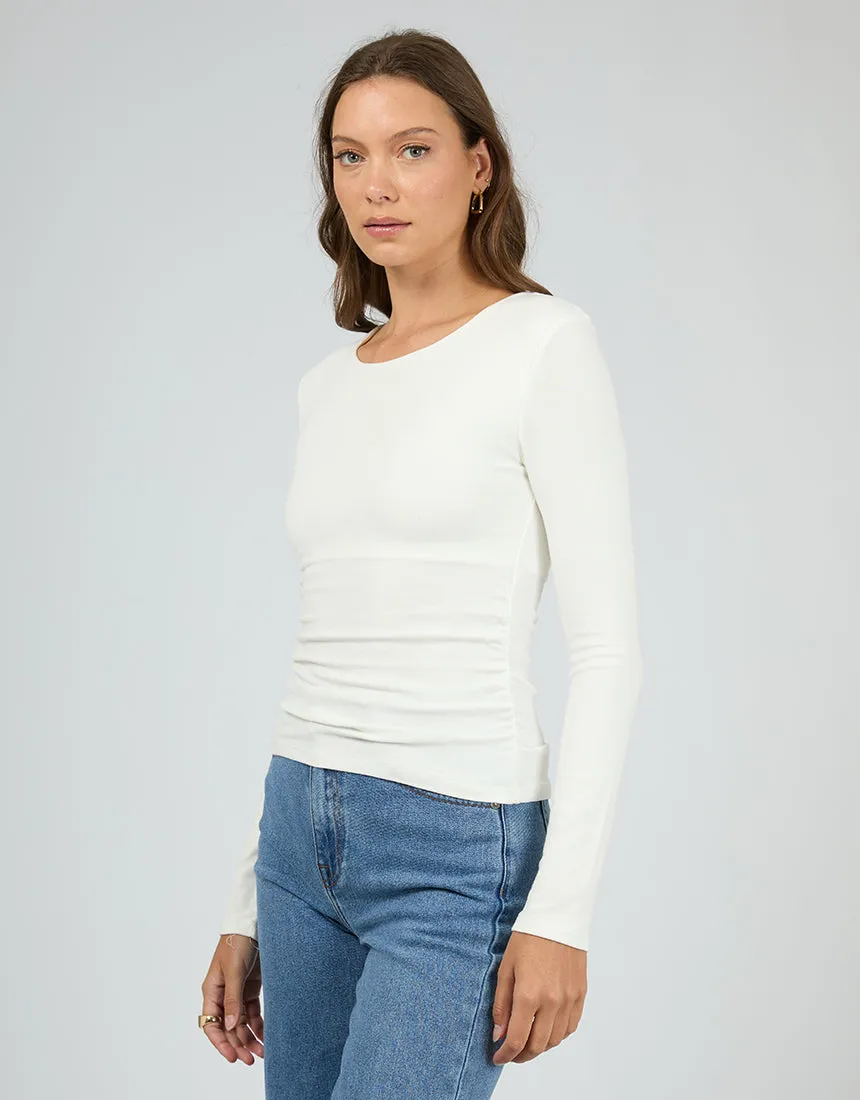 Kylie Long Sleeve Top Vintage White sold by All About Eve product image thumbnail 4