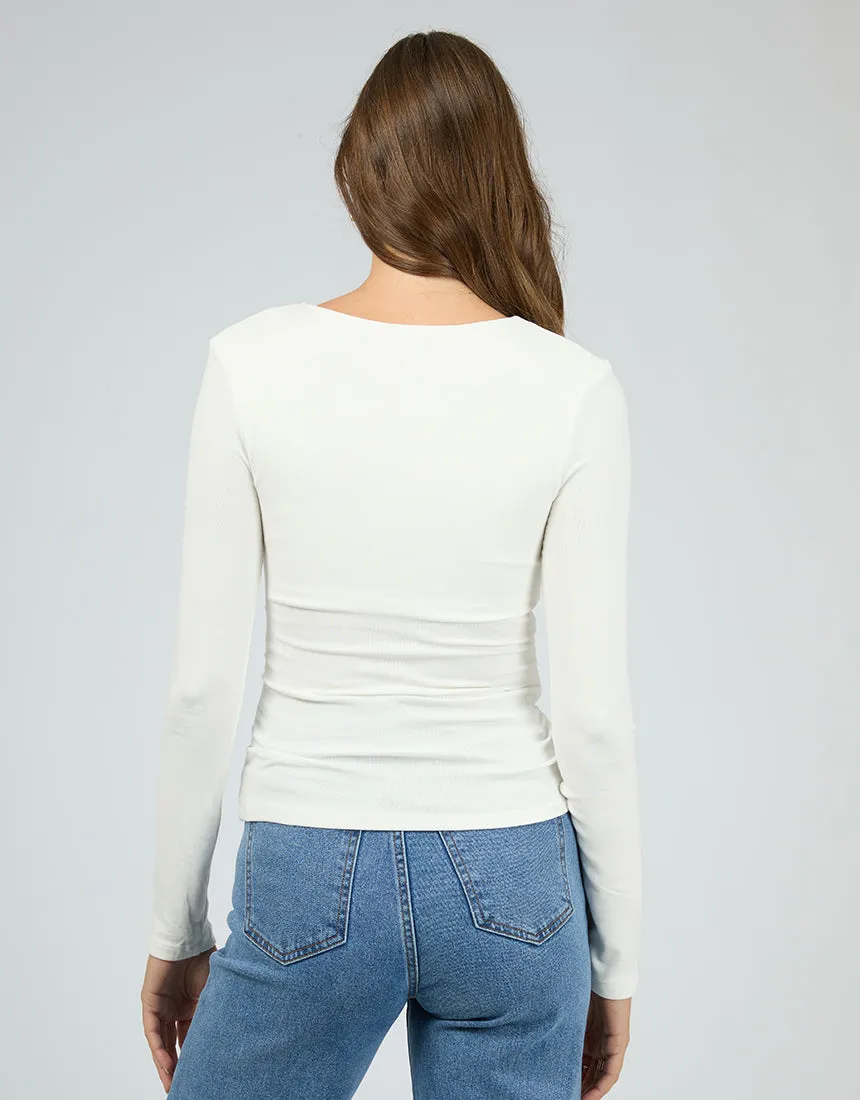 Kylie Long Sleeve Top Vintage White sold by All About Eve product image thumbnail 3