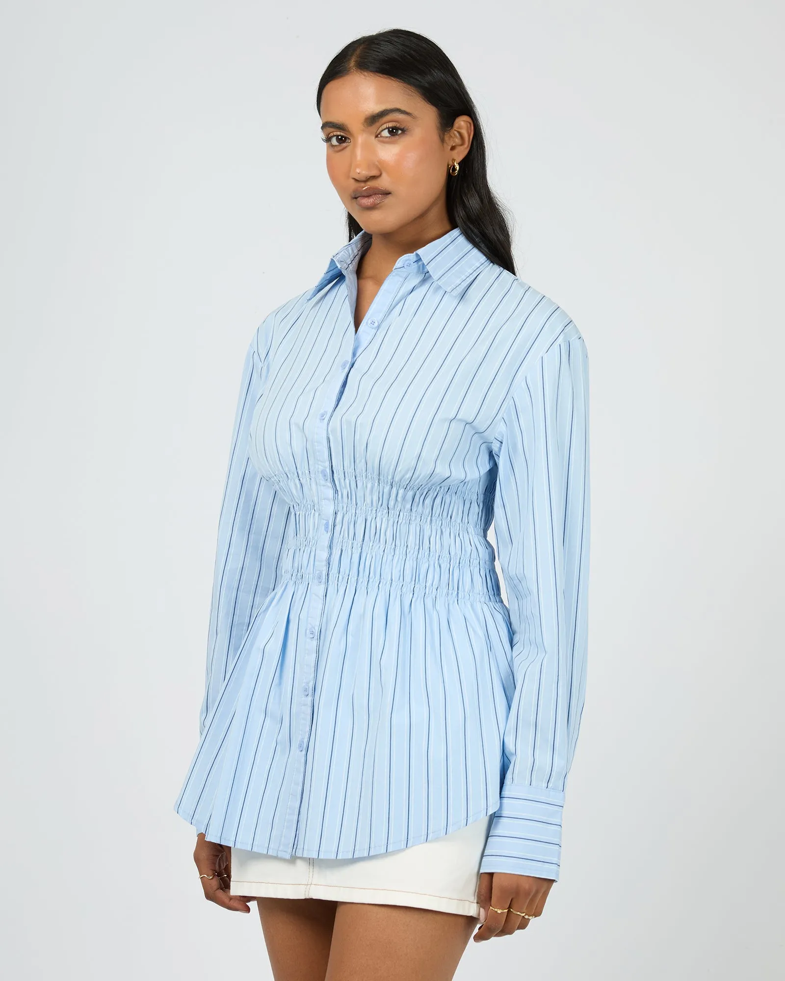 Aman Stripe Shirt Stripe sold by All About Eve product image thumbnail 4