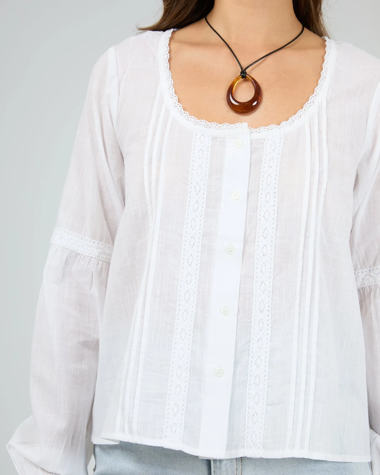 Maia Long Sleeve Top Vintage White sold by All About Eve product image thumbnail 5