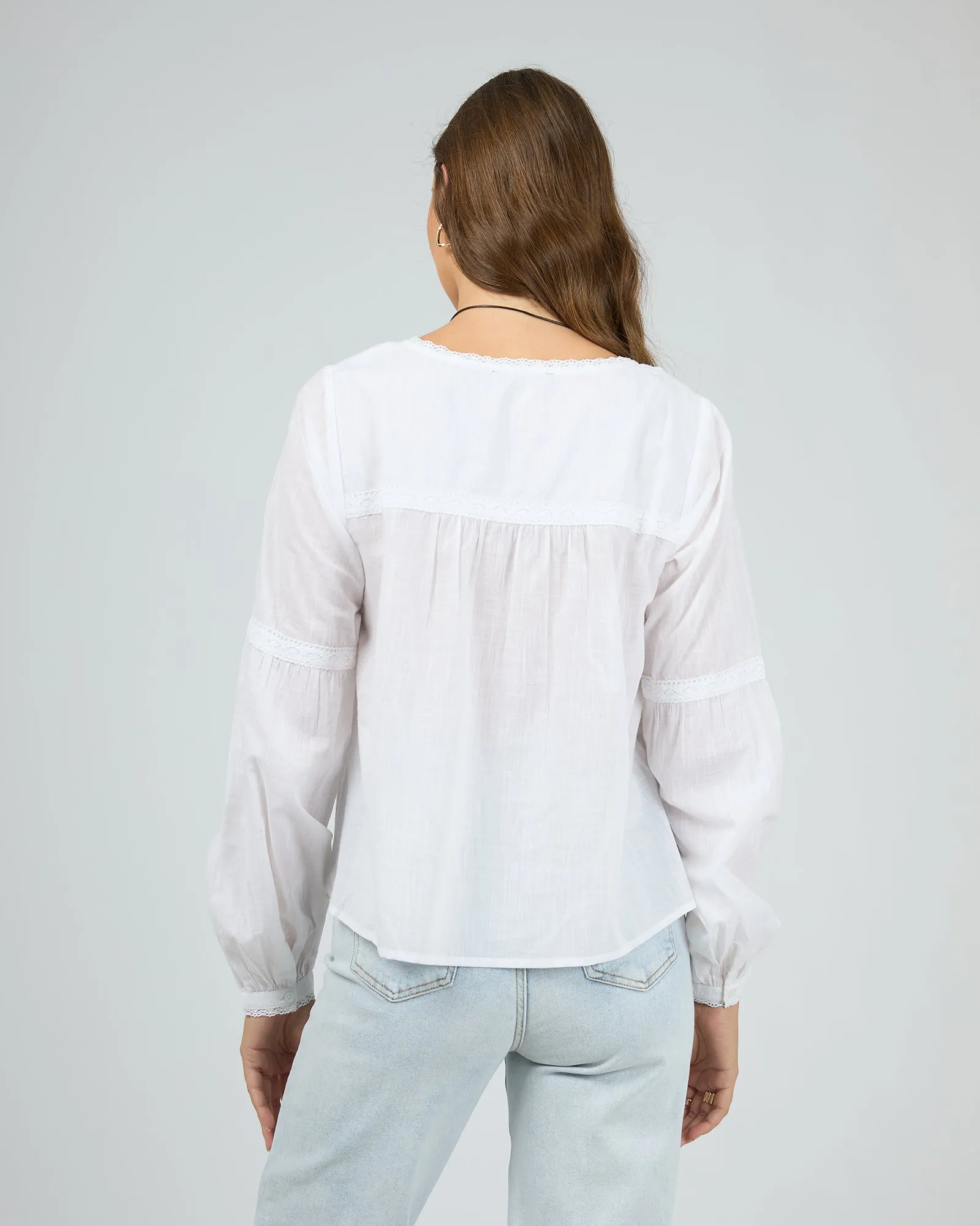 Maia Long Sleeve Top Vintage White sold by All About Eve product image thumbnail 3