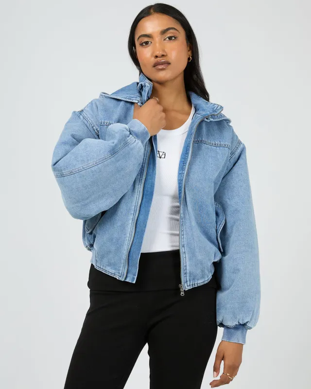 Brixton Denim Bomber Light Blue sold by All About Eve