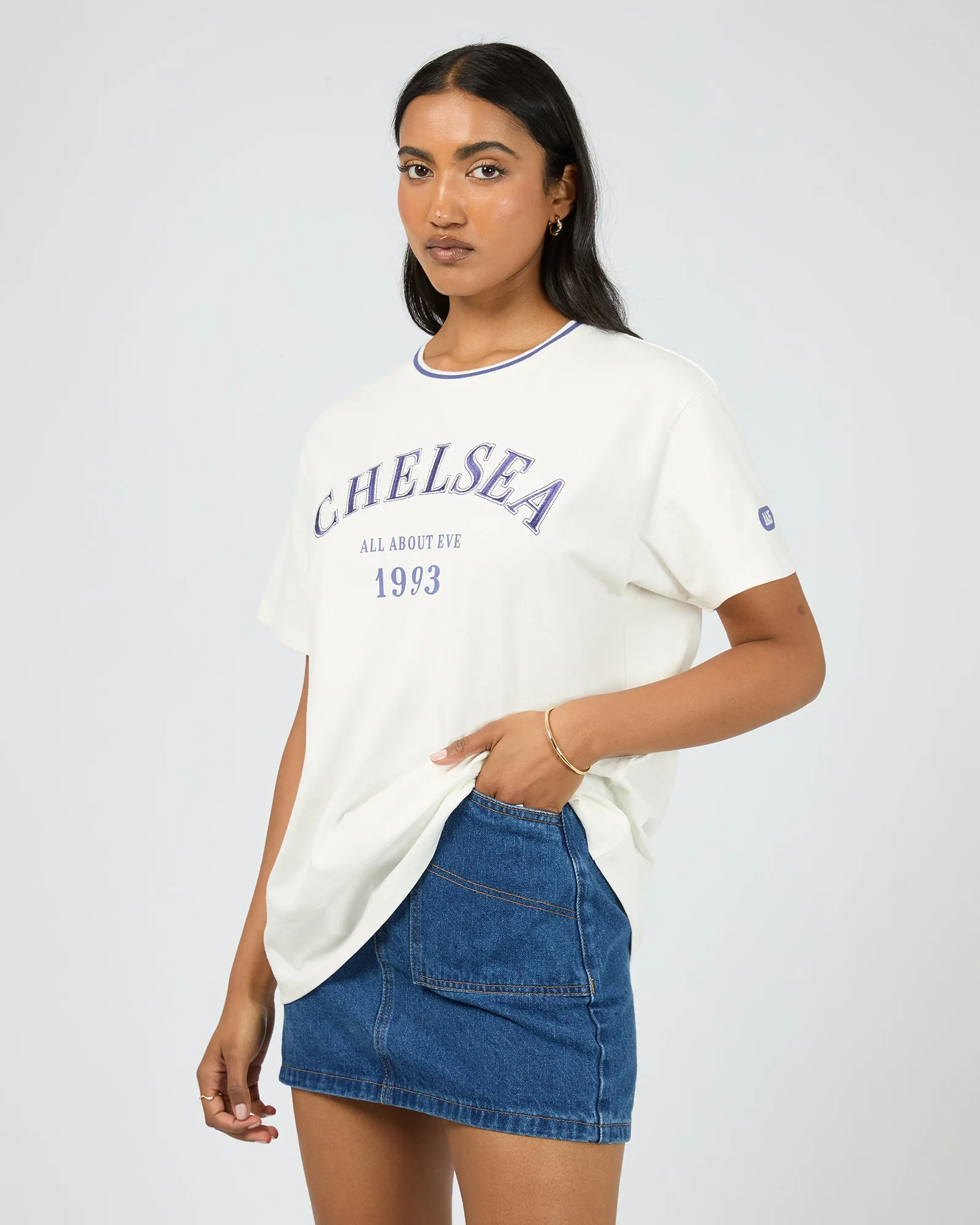 Chelsea Relaxed Tee Vintage White sold by All About Eve product image thumbnail 4