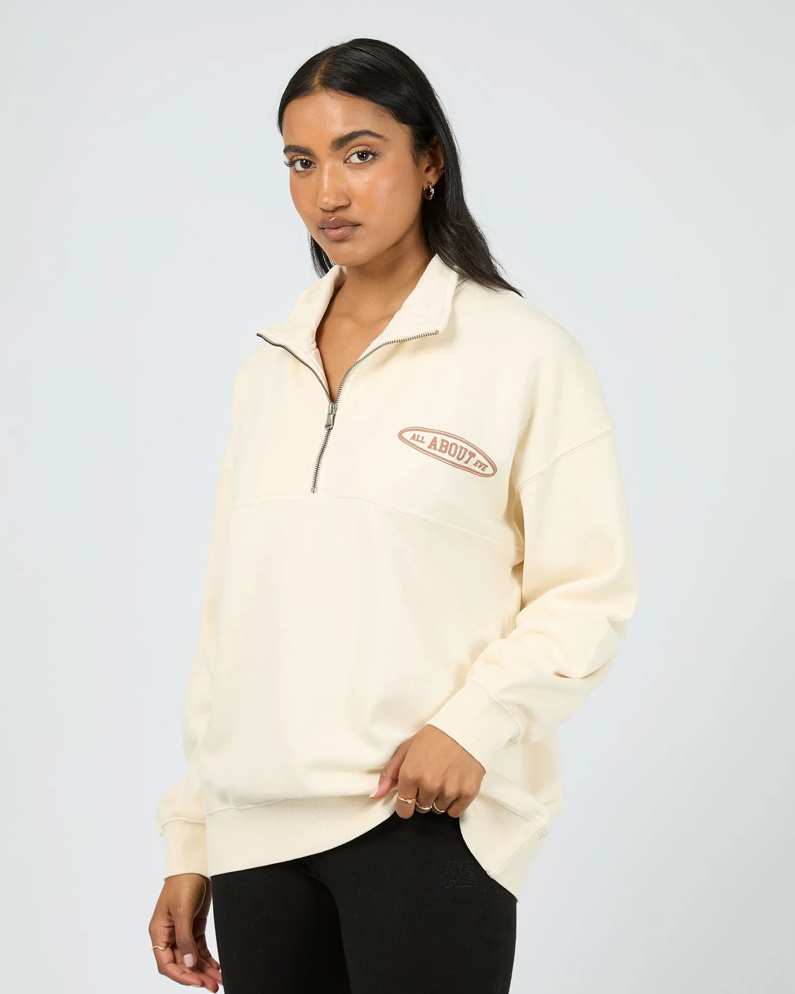 Elevated Relaxed 1/4 Zip Vanilla sold by All About Eve product image thumbnail 4