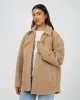 Aria Shacket Tan sold by All About Eve