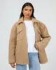Aria Shacket Tan sold by All About Eve