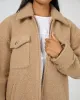 Aria Shacket Tan sold by All About Eve