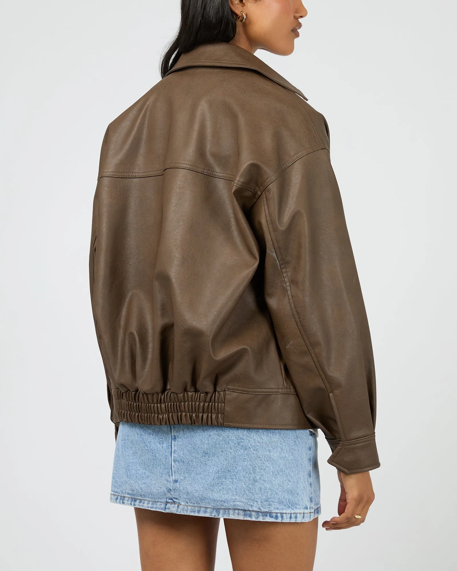 Alba Pu Bomber Brown sold by All About Eve product image thumbnail 3