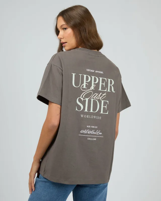 East Side Relaxed Tee Charcoal sold by All About Eve
