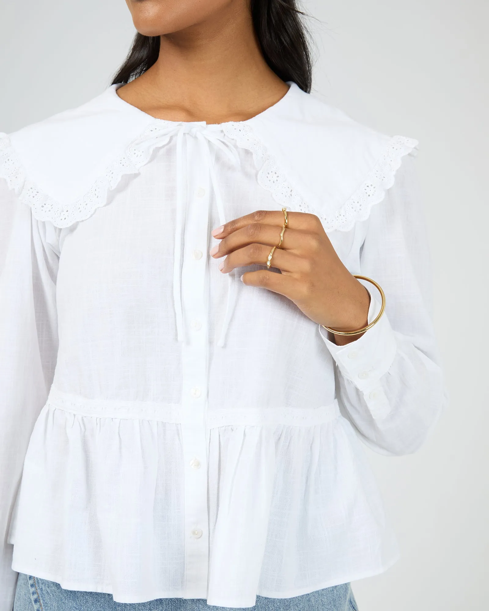 Bonnie Shirt White sold by All About Eve product image thumbnail 5