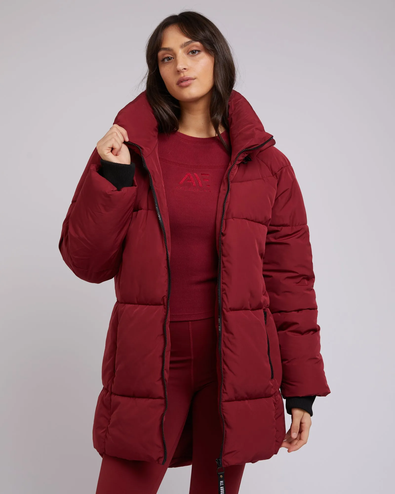 Remi Luxe Midi Puffer Port sold by All About Eve