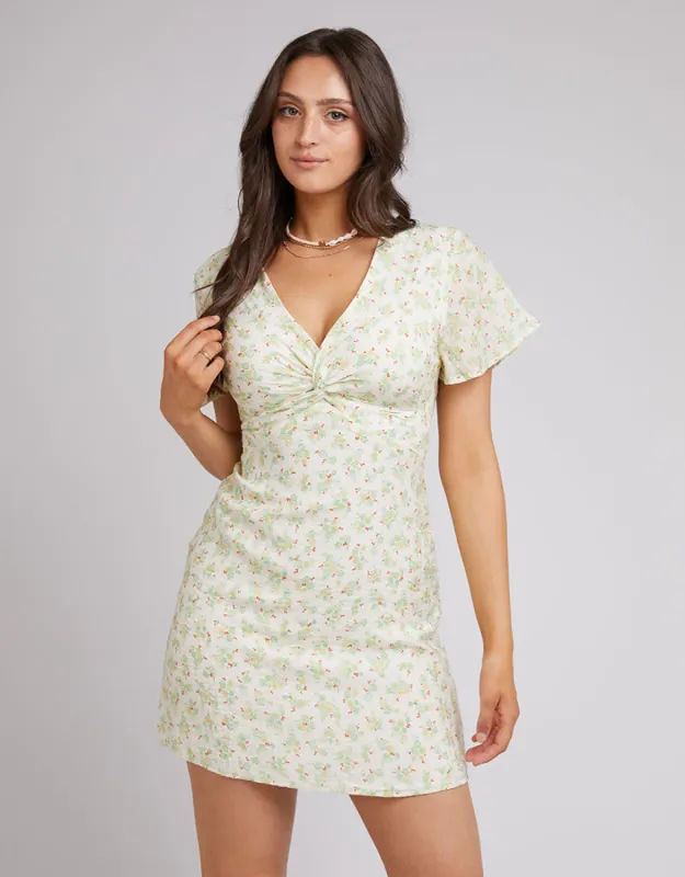 Maya Floral Mini Dress Vintage White sold by All About Eve