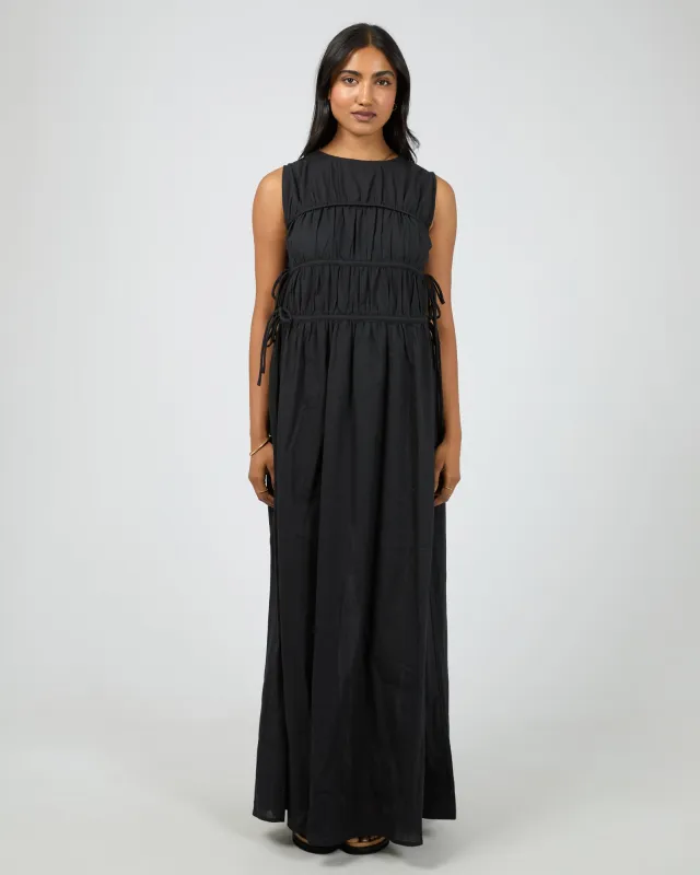 Lou Lou Tie Maxi Dress Black sold by All About Eve