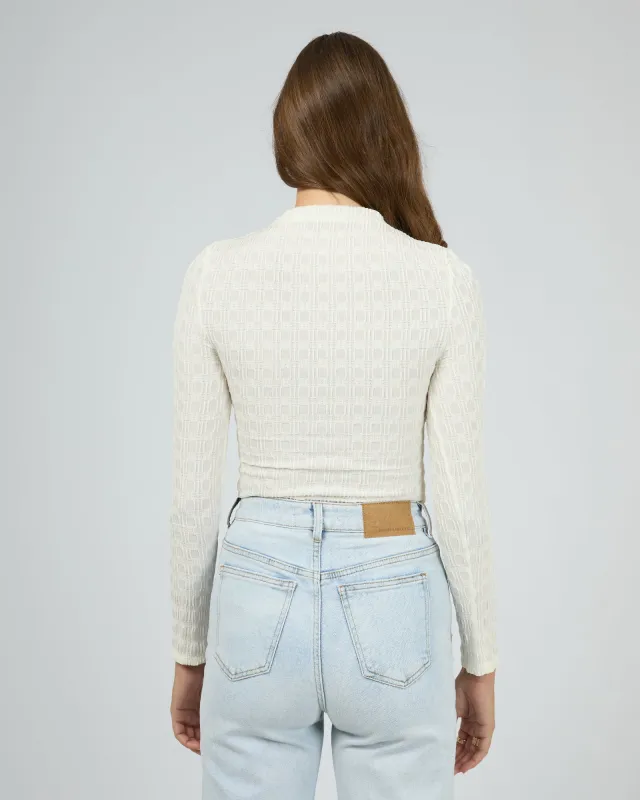 Arwen Knit Top Vintage White sold by All About Eve