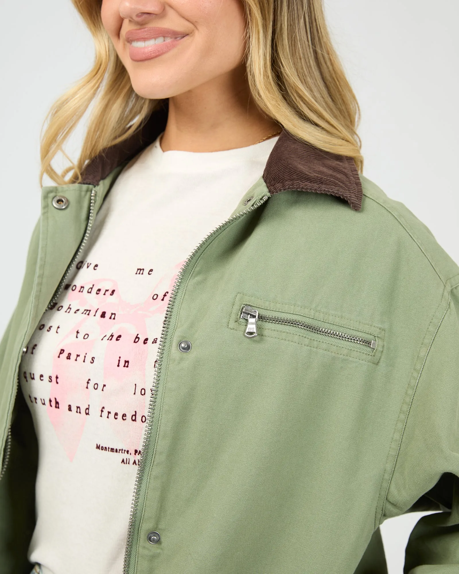 Sutherland Jacket Khaki sold by All About Eve product image thumbnail 2