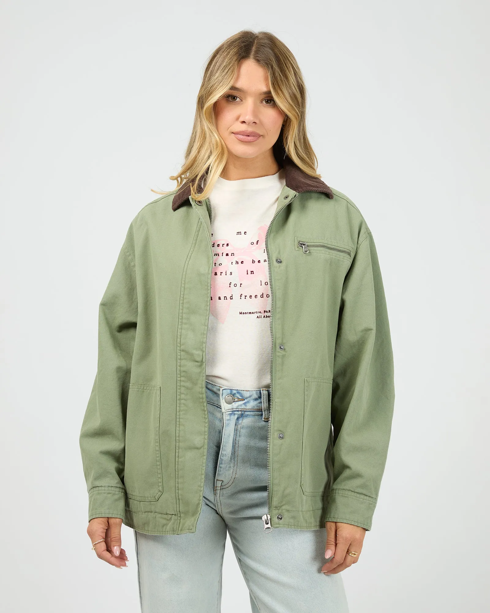 Sutherland Jacket Khaki sold by All About Eve product image thumbnail 3