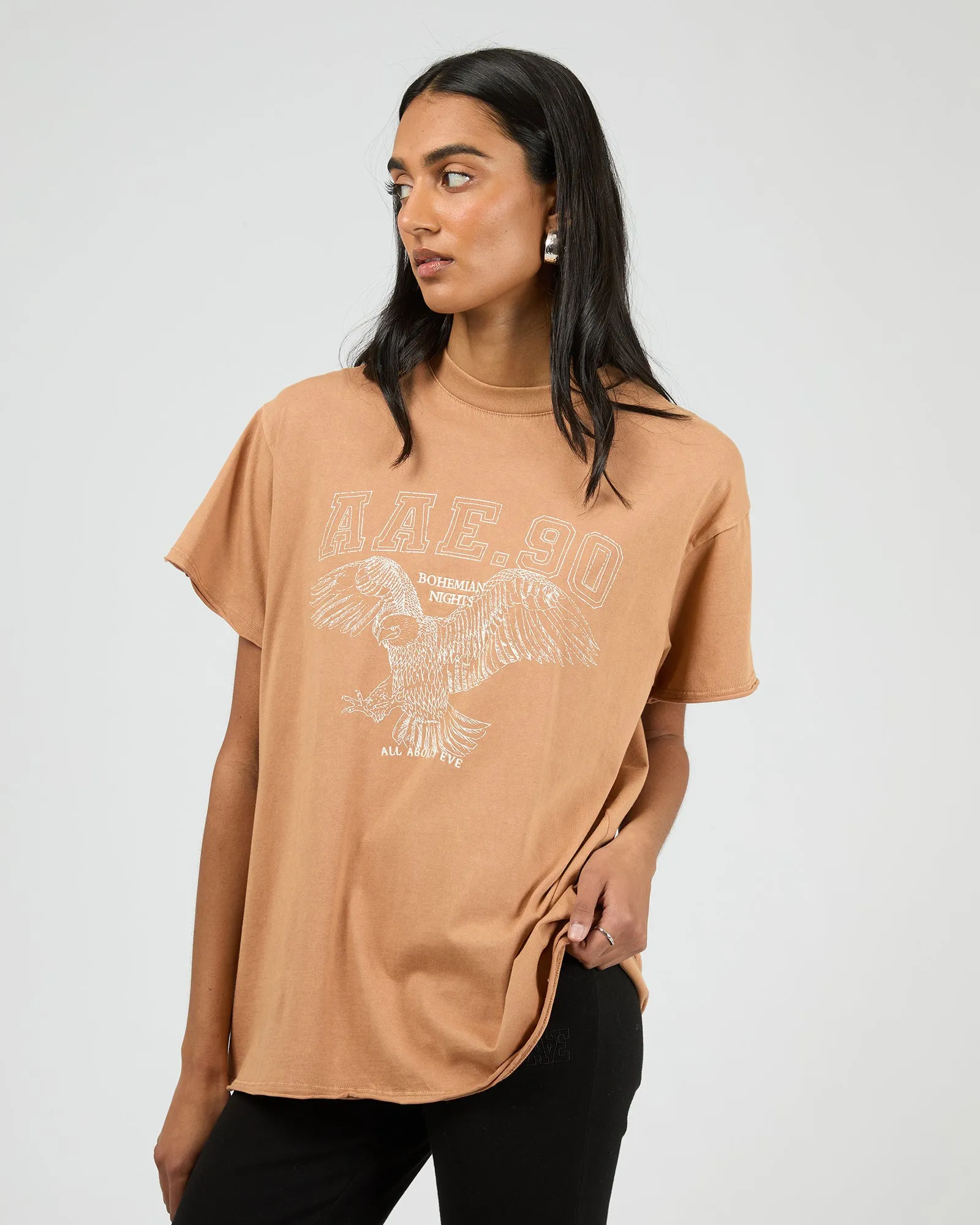Eclipse Relaxed Tee Tan sold by All About Eve