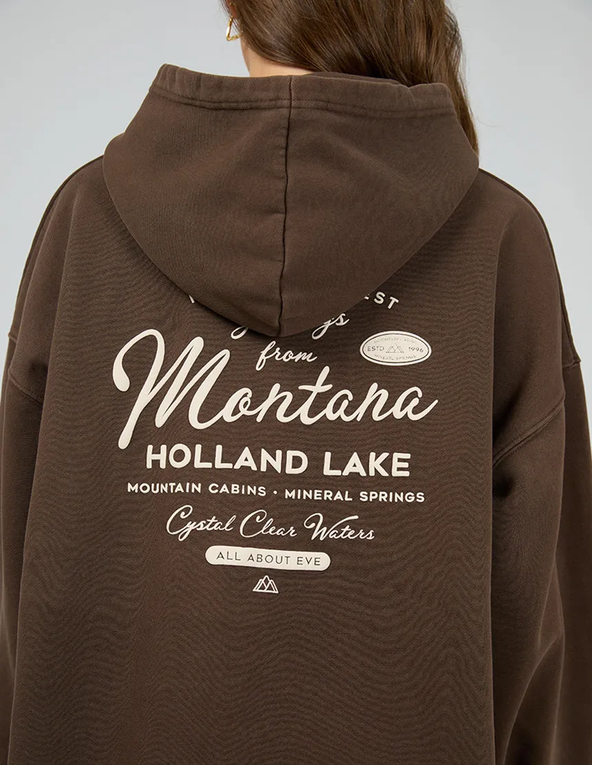 Montana Relaxed Hoodie Brown sold by All About Eve product image thumbnail 2