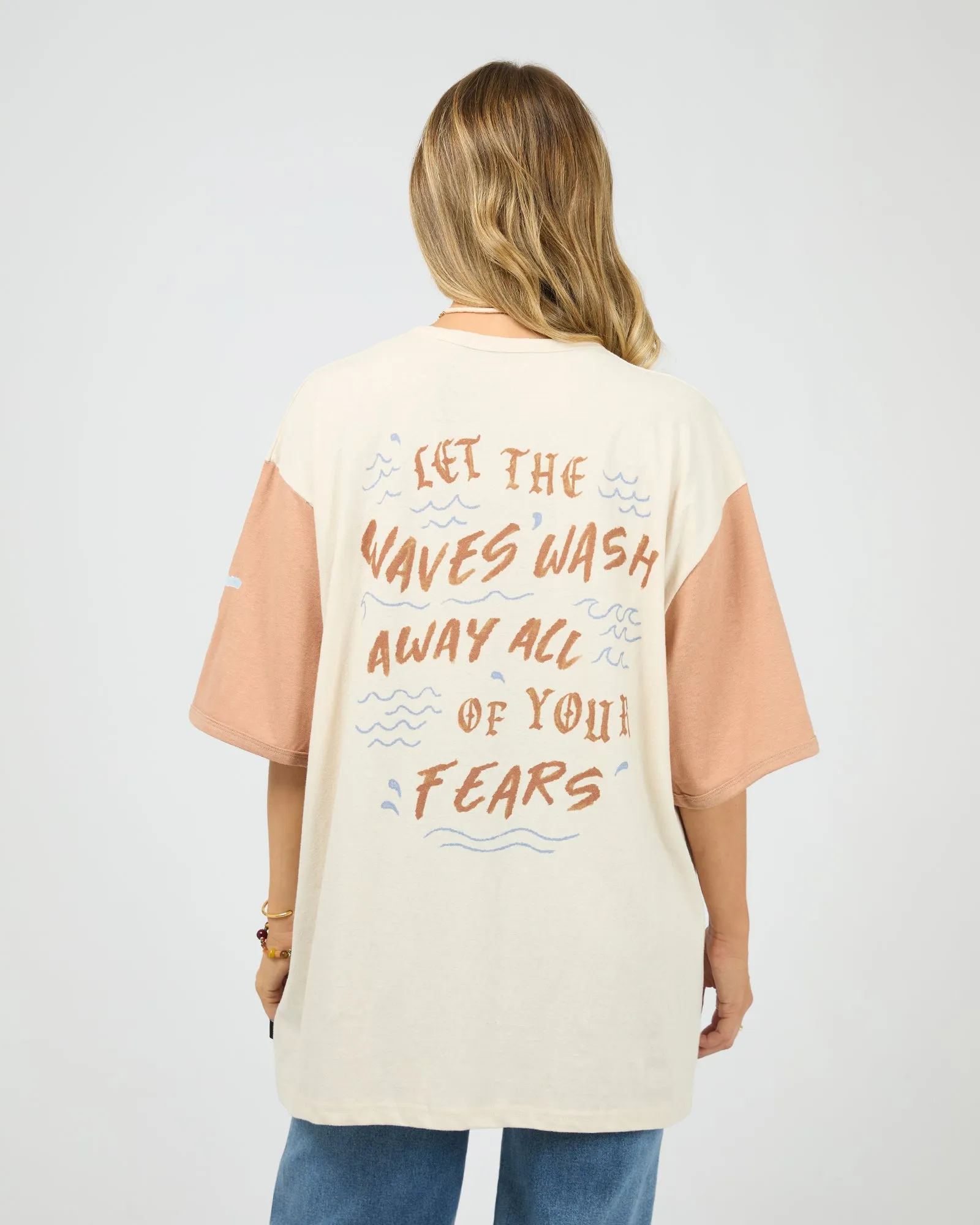 Sun Salt Sea Oversized Tee Vanilla sold by All About Eve product image thumbnail 3