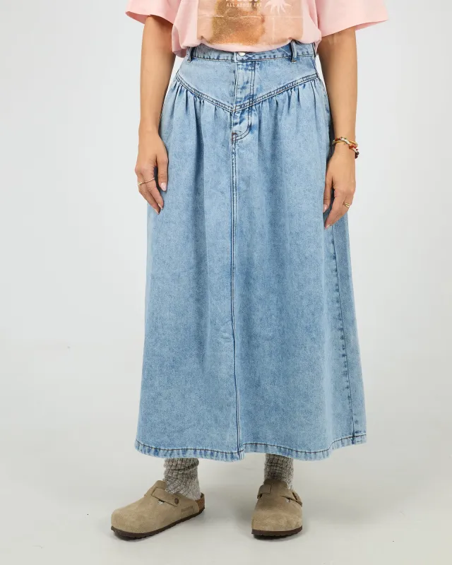 Arlo Maxi Skirt Light Blue made by All About Eve