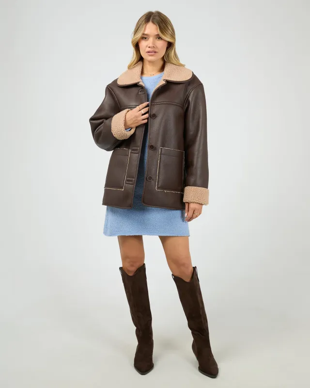 Hendrix Coat Brown made by All About Eve