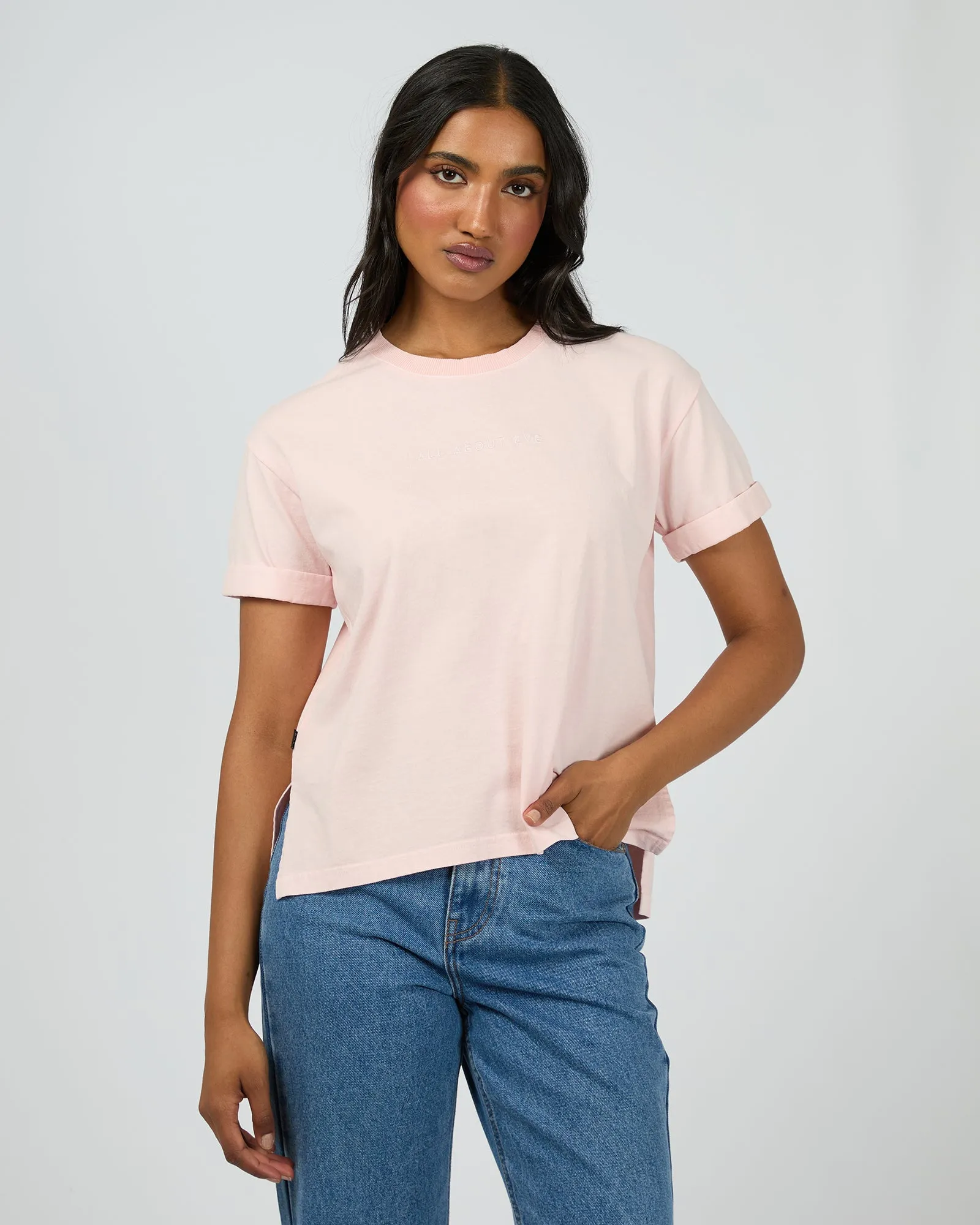 Aae Washed Tee Light Pink sold by All About Eve