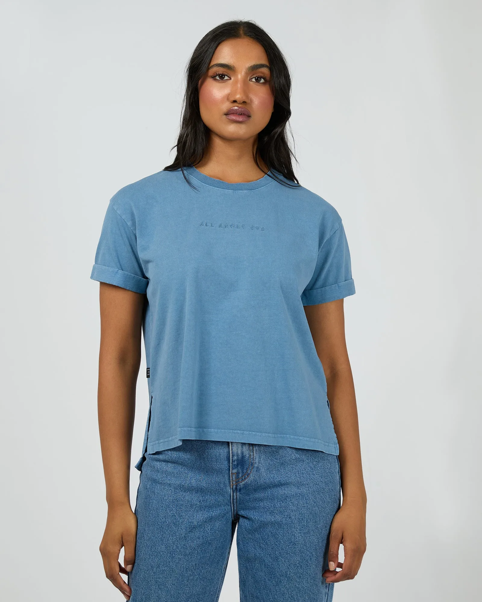 Aae Washed Tee Denim sold by All About Eve