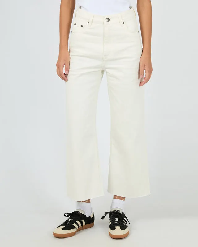 Charlie High Rise Wide Leg Jean Vintage White sold by All About Eve