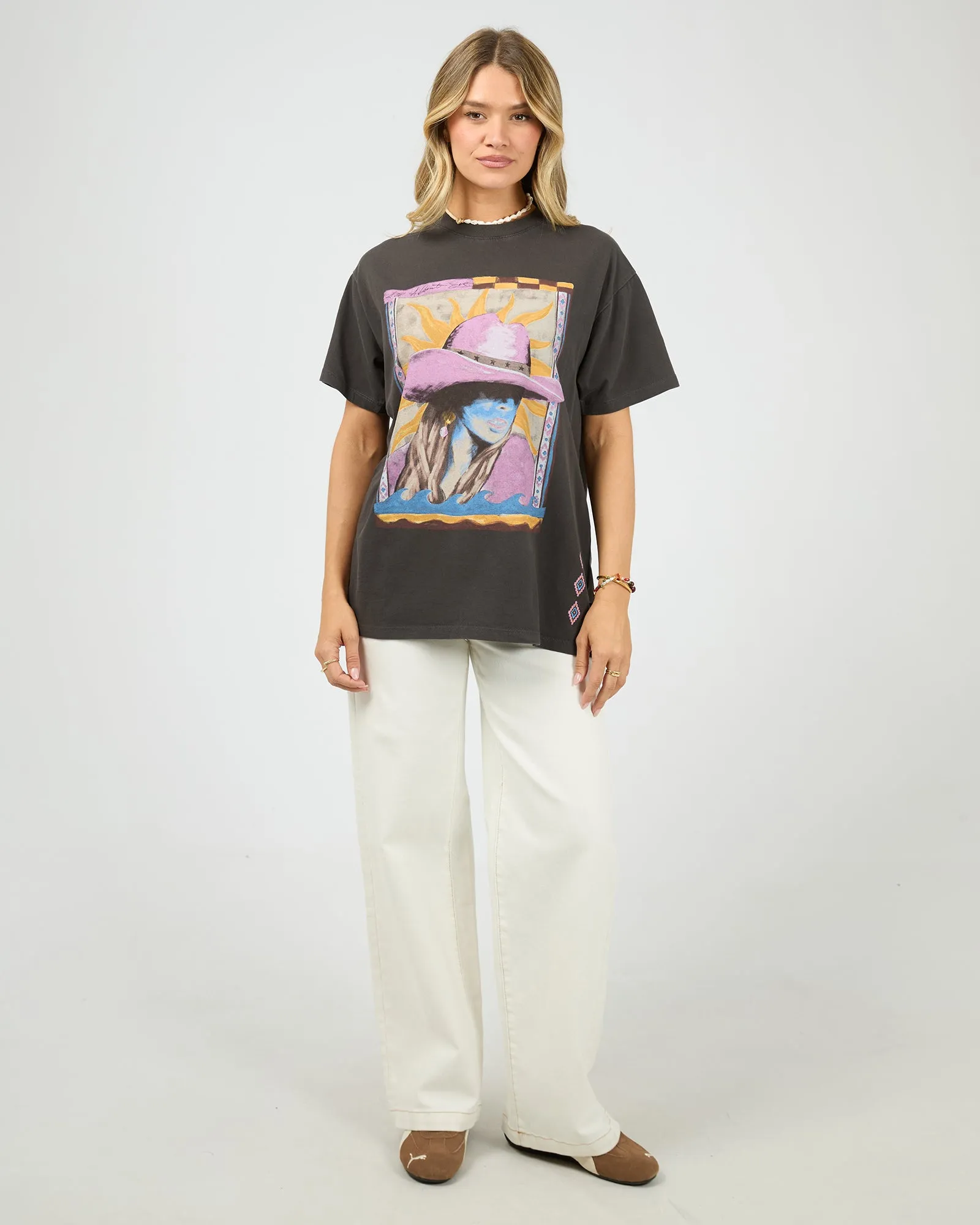 Calamity Sun Relaxed Tee Washed Black sold by All About Eve product image thumbnail 2