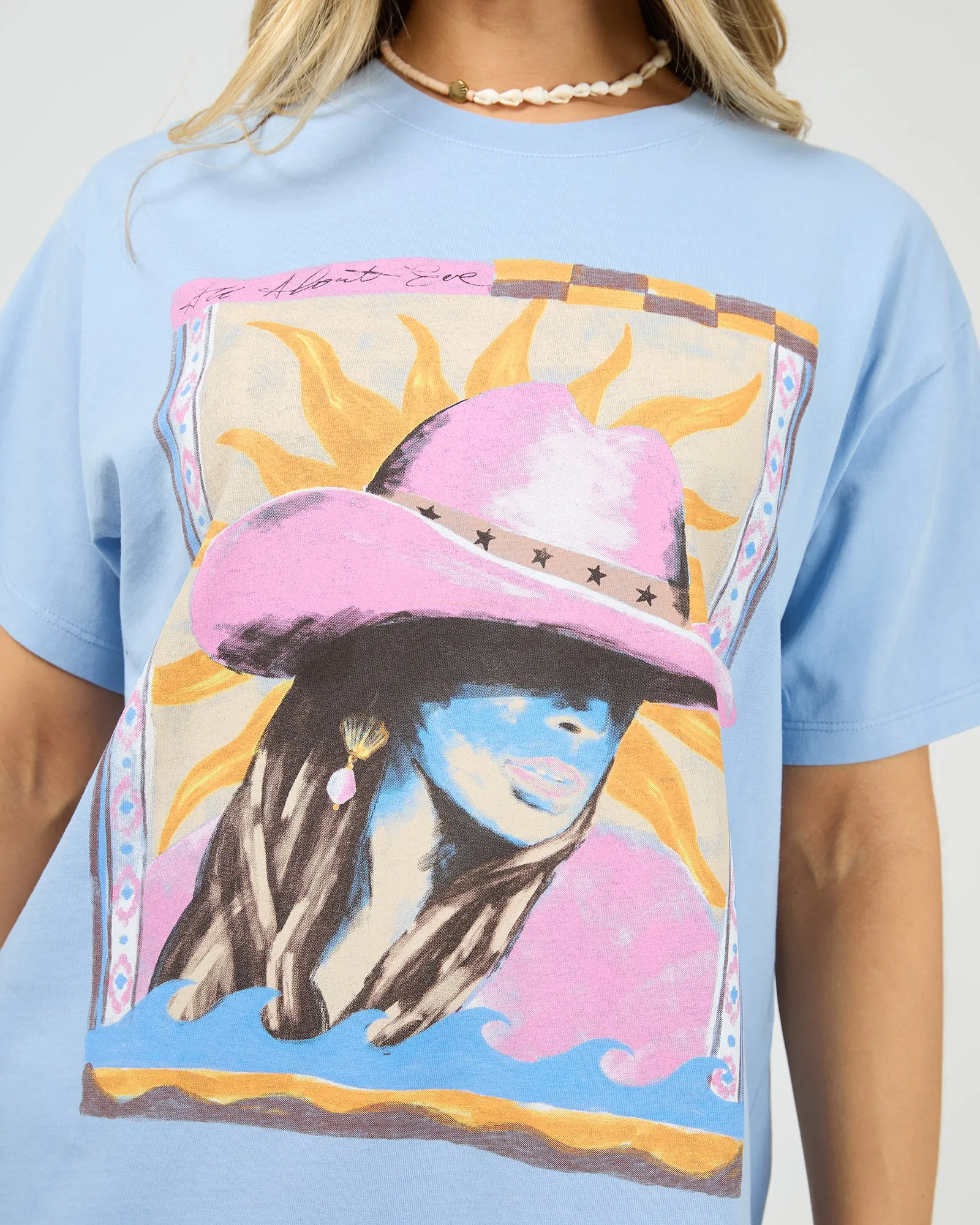 Calamity Sun Relaxed Tee Light Blue sold by All About Eve product image thumbnail 5