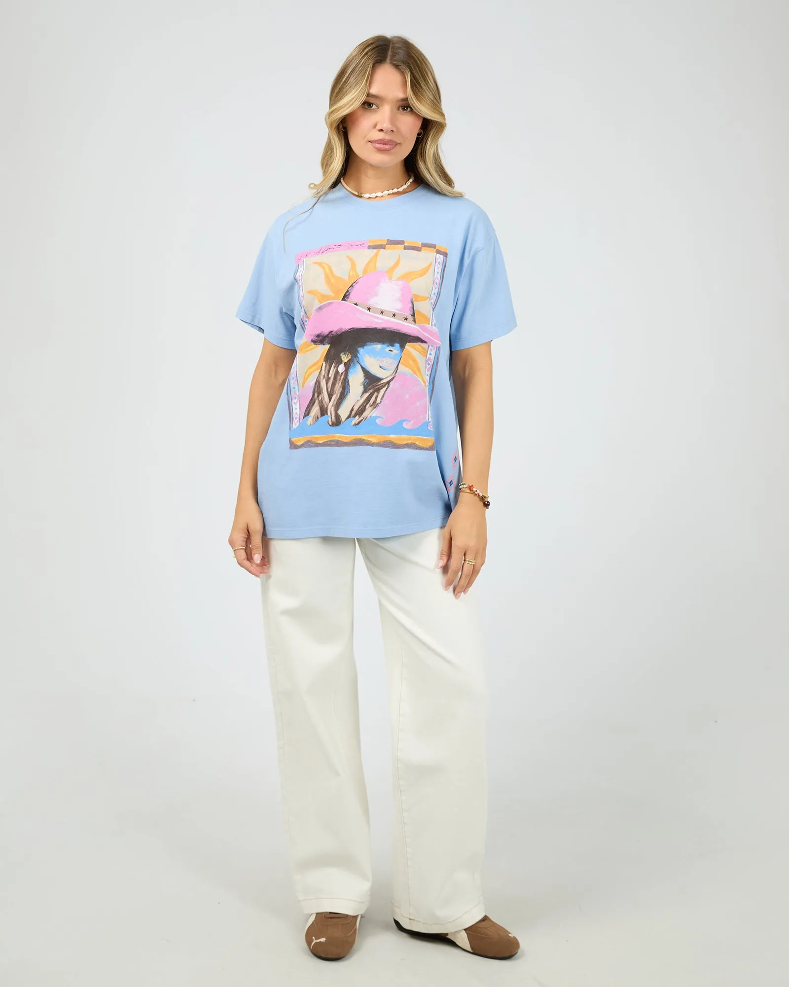 Calamity Sun Relaxed Tee Light Blue sold by All About Eve product image thumbnail 2