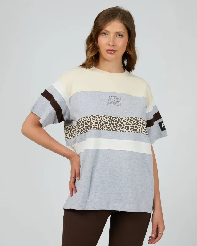 Athletica Panel Box Tee Grey Marle sold by All About Eve