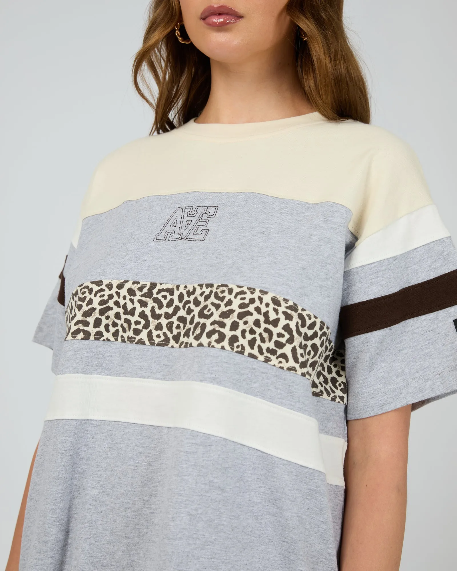 Athletica Panel Box Tee Grey Marle sold by All About Eve product image thumbnail 5