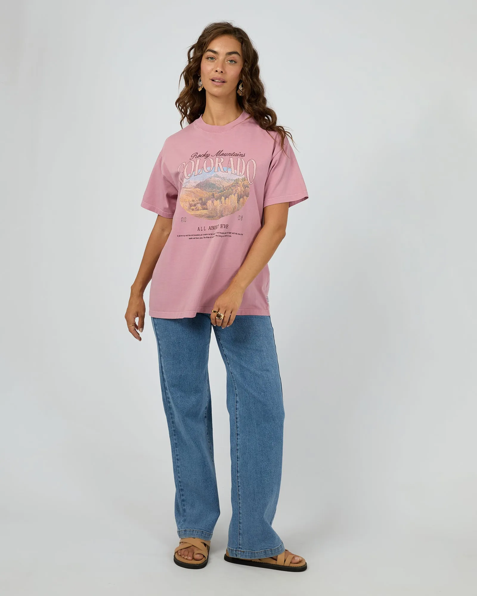Rocky Mountains Relaxed Tee Quartz Pink sold by All About Eve product image thumbnail 2