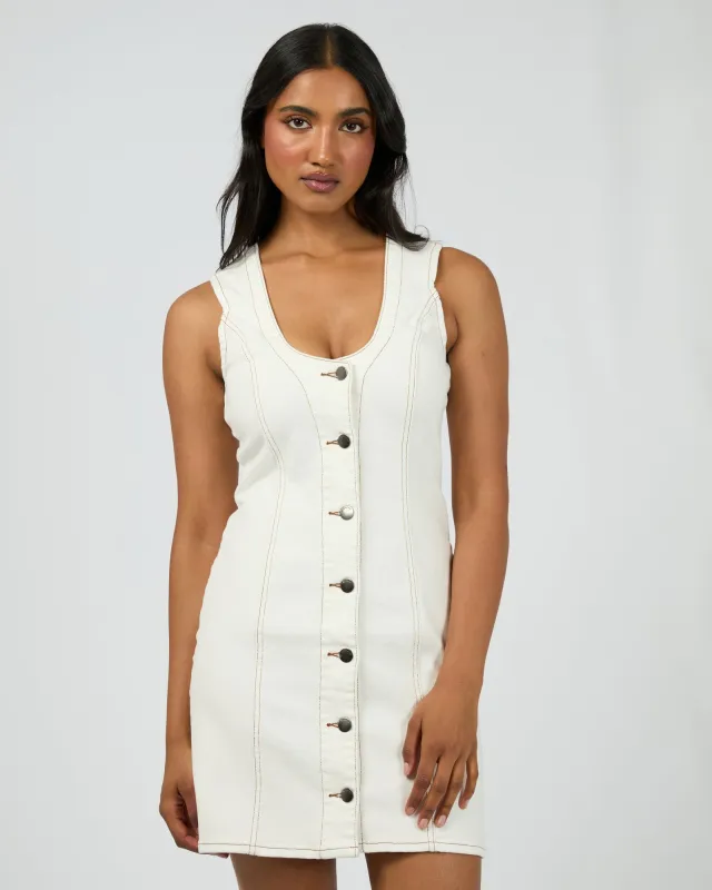 Peta Mini Dress Vintage White sold by All About Eve