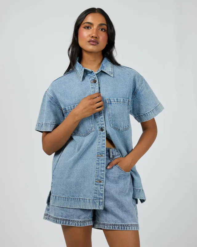 Simi Denim Shirt Light Blue sold by All About Eve