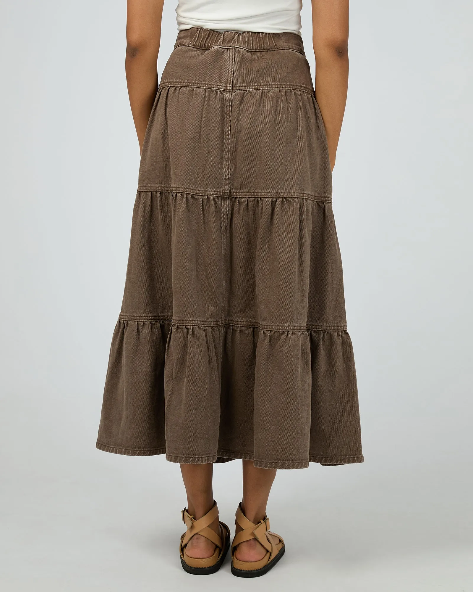 Coco Denim Maxi Skirt Cocoa sold by All About Eve product image thumbnail 3