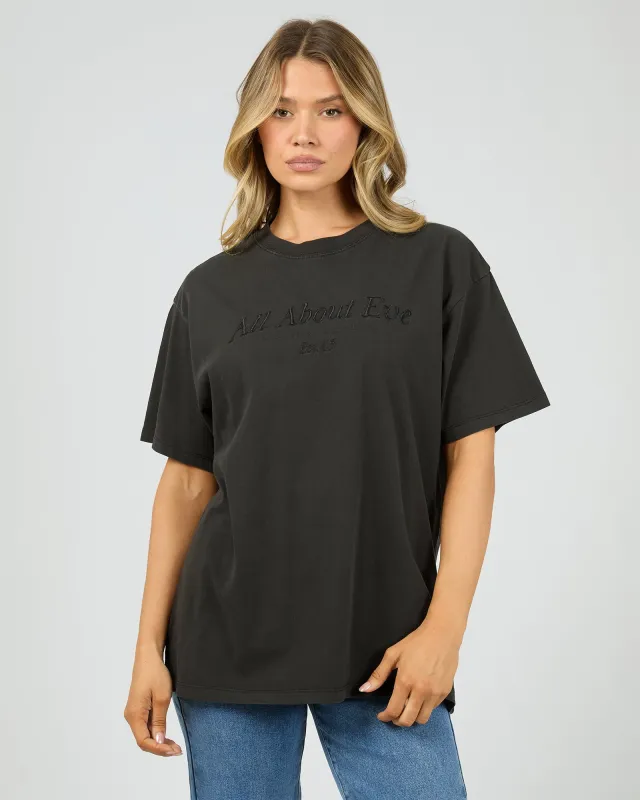 Aae Timeless Tee Washed Black sold by All About Eve