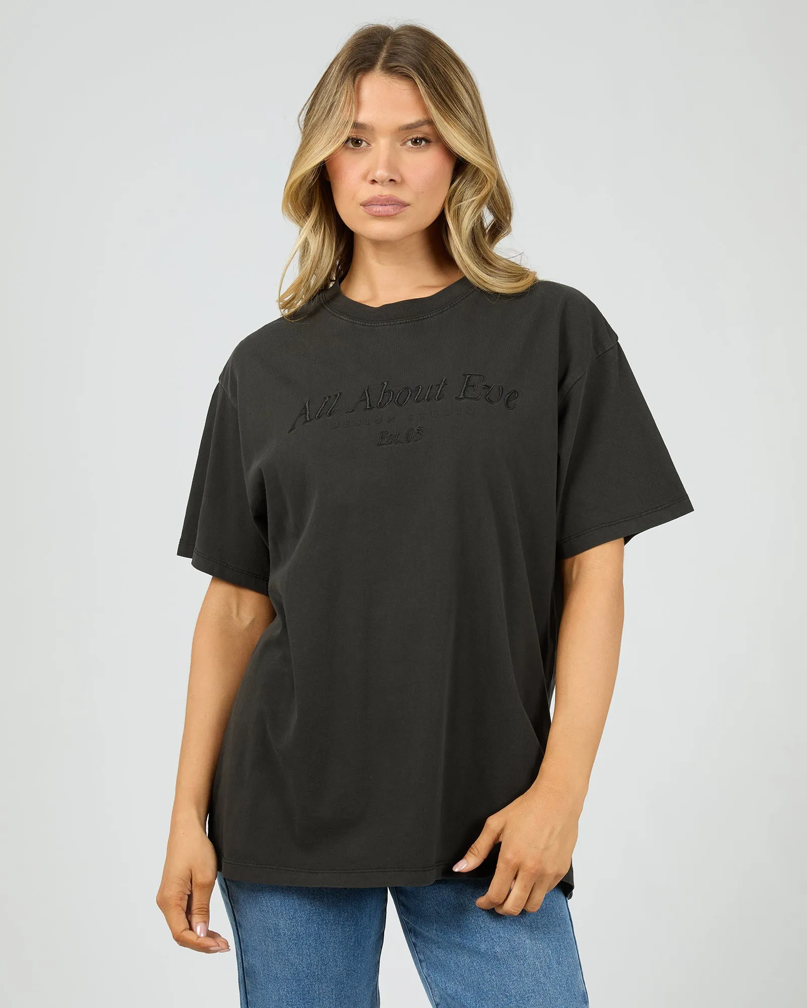 Aae Timeless Tee Washed Black sold by All About Eve