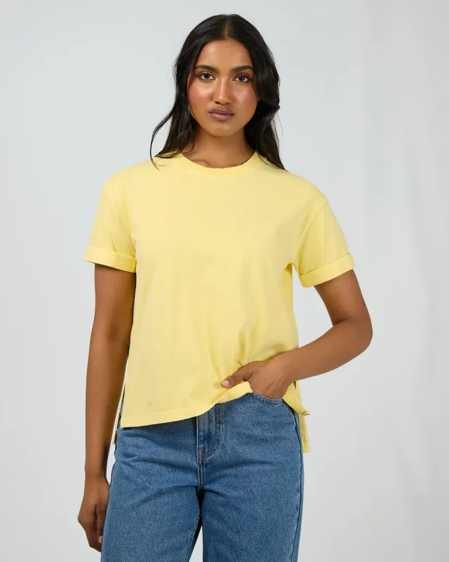 Aae Washed Tee Lemon sold by All About Eve