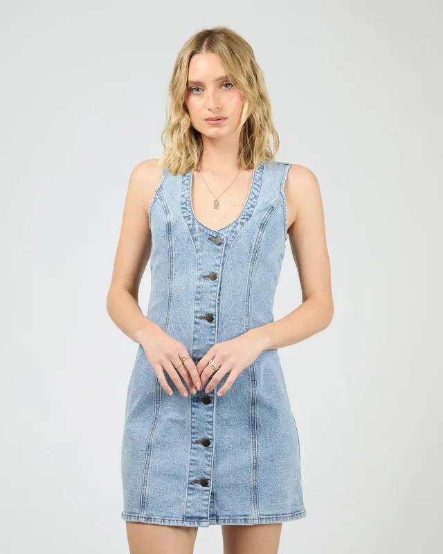 Peta Mini Dress Light Blue sold by All About Eve