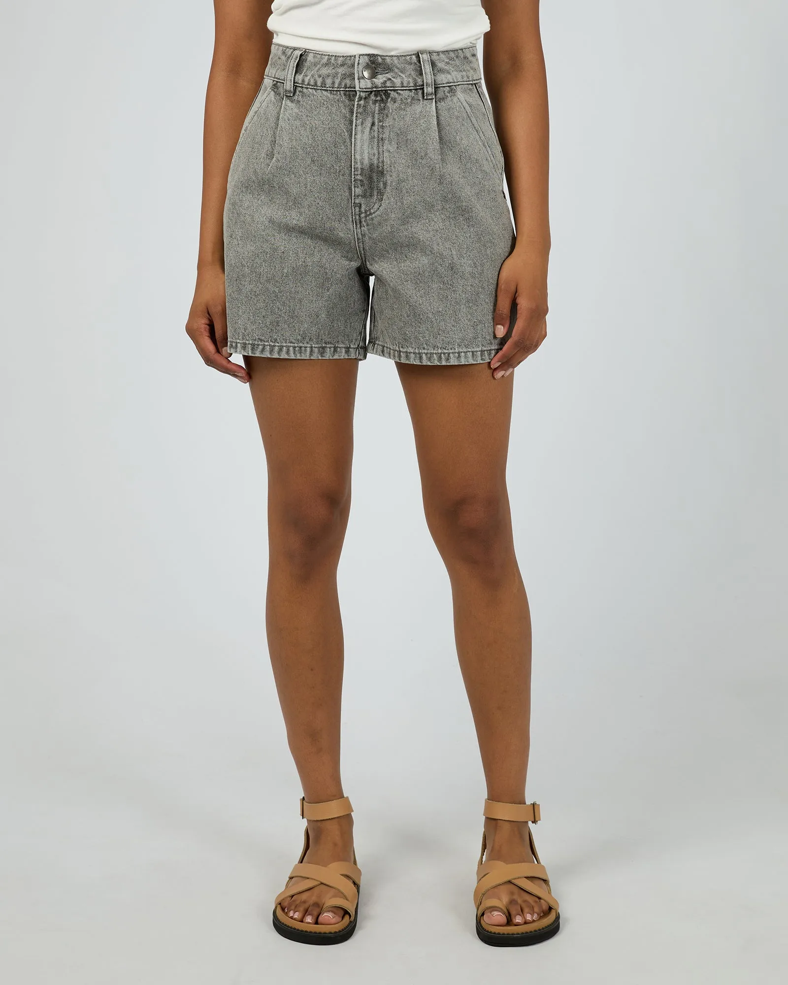 Stevie Denim Short Ash sold by All About Eve