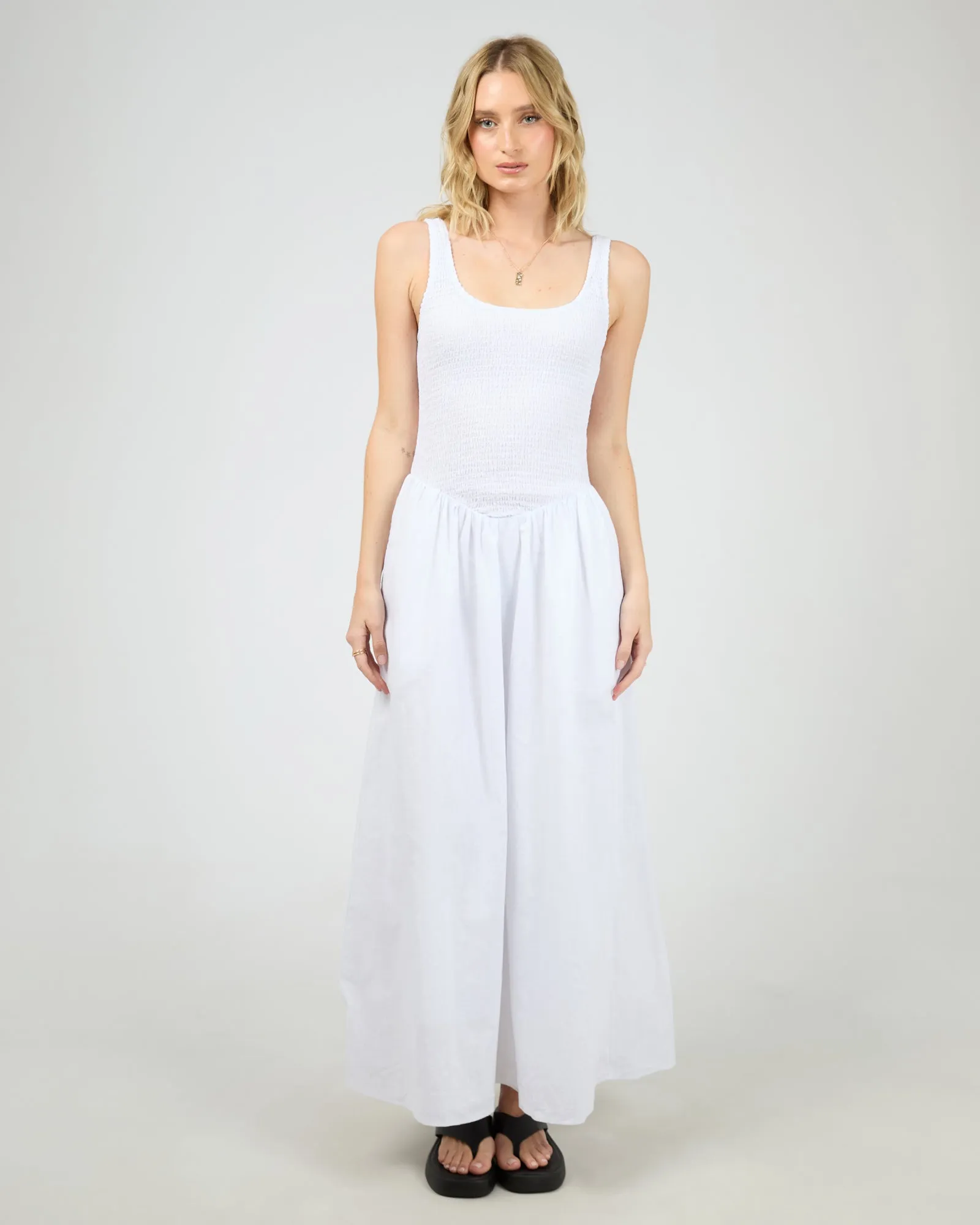 Essential Maxi Dress White sold by All About Eve