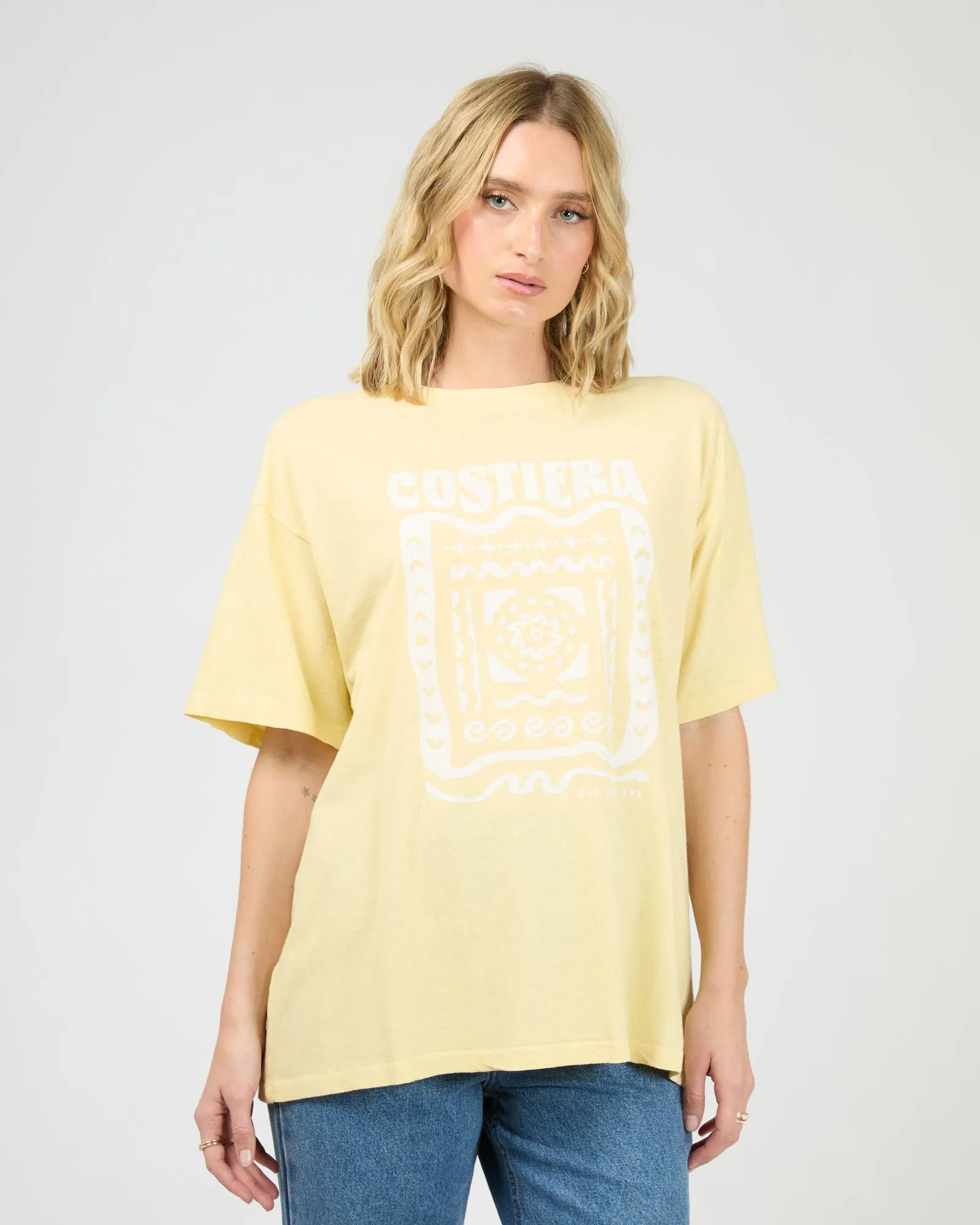 Costiera Relaxed Tee Yellow sold by All About Eve