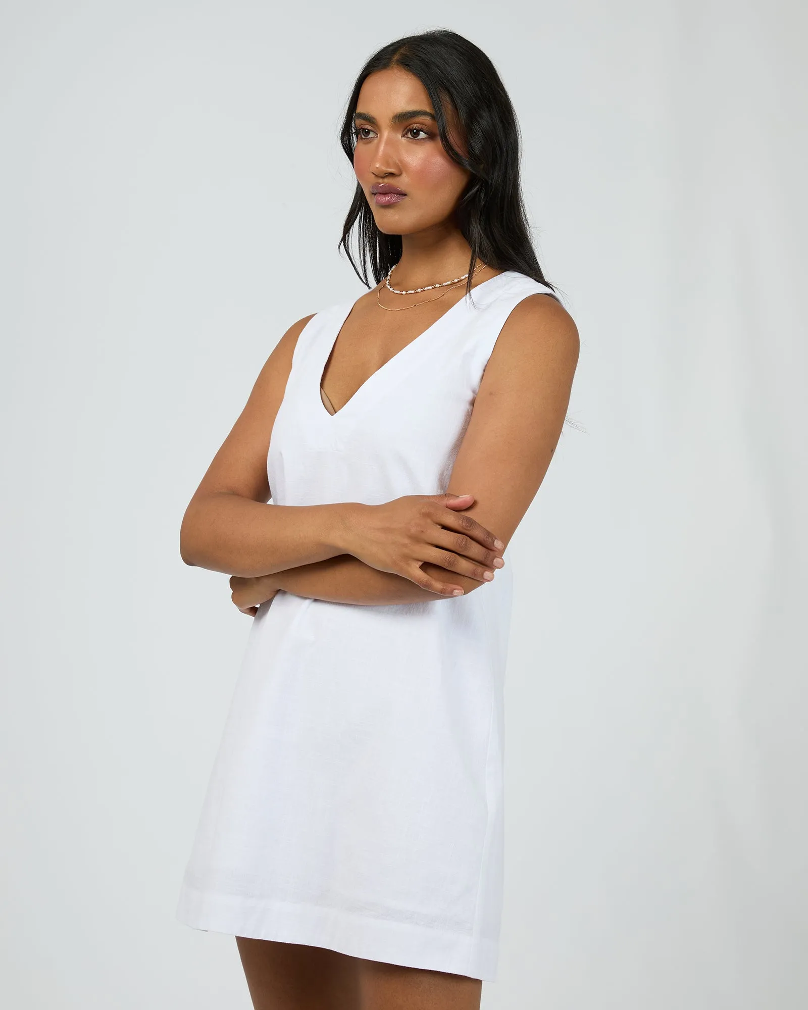 Essential Mini Dress White sold by All About Eve product image thumbnail 4