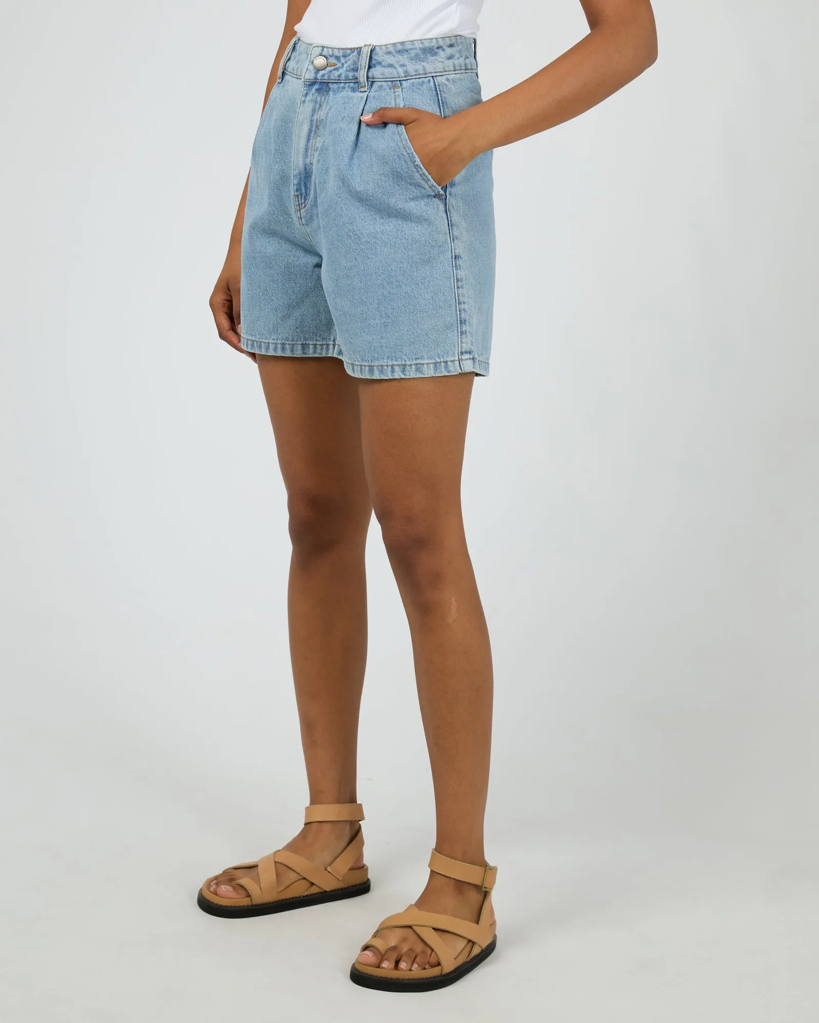 Stevie Denim Short Light Blue sold by All About Eve product image thumbnail 5