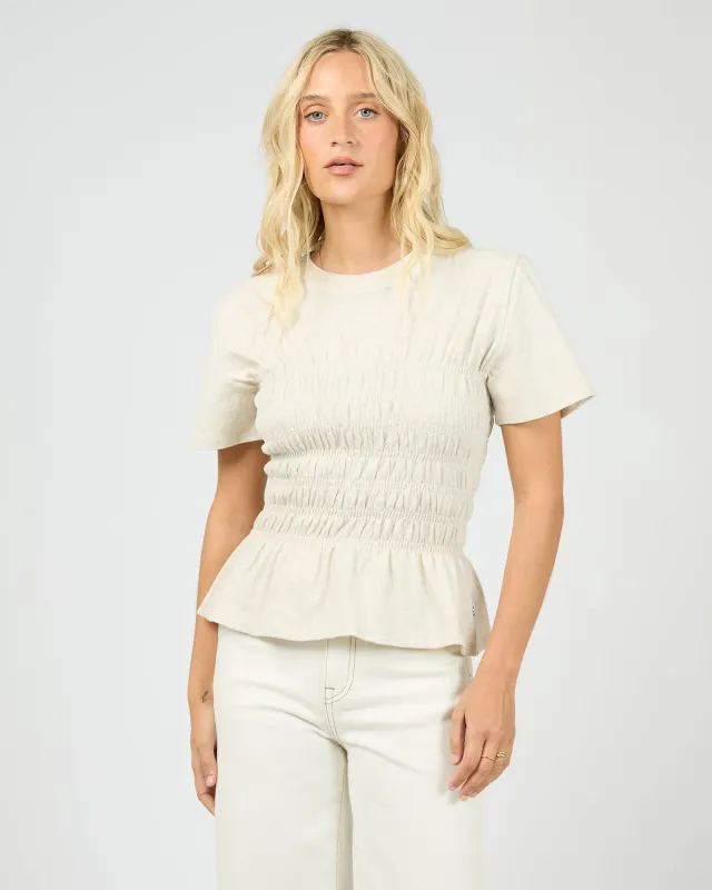 Lipa Ruched Top Oat sold by All About Eve
