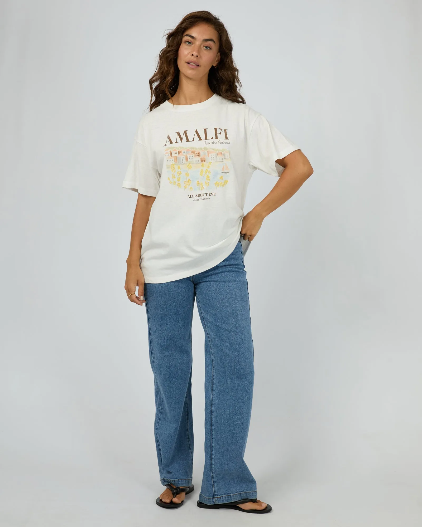 Amalfi Relaxed Tee Vintage White sold by All About Eve product image thumbnail 2