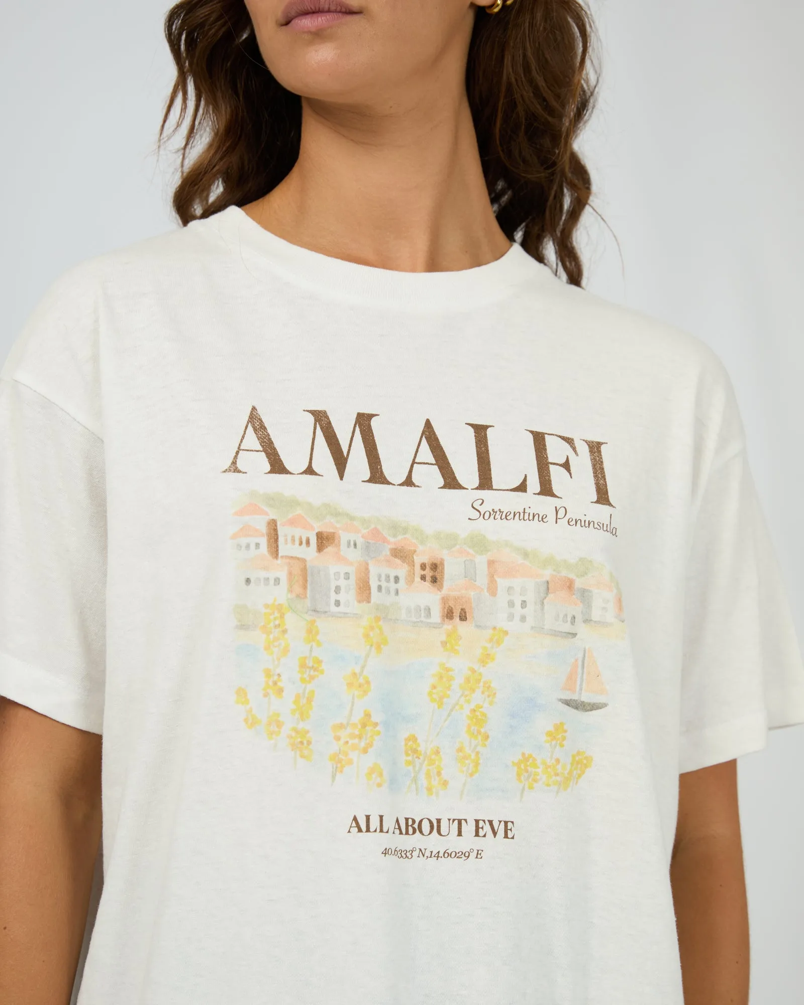 Amalfi Relaxed Tee Vintage White sold by All About Eve product image thumbnail 4